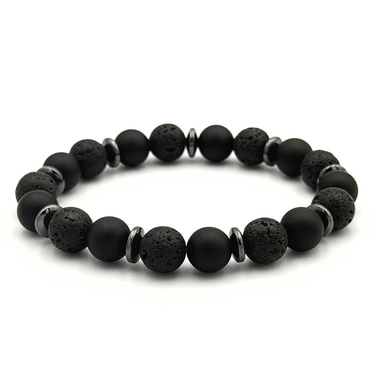 Black Lava Onyx Bracelet - S1