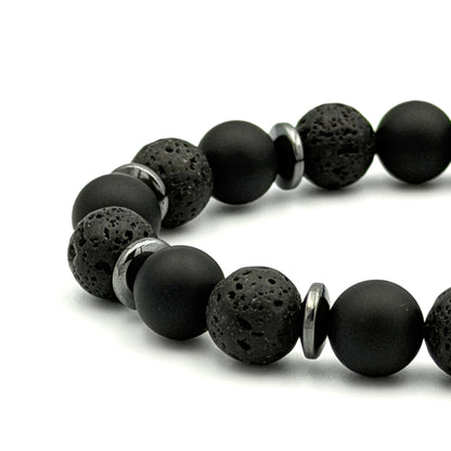 Black Lava Onyx Bracelet - S1