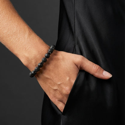 Black Lava Onyx Bracelet - S1