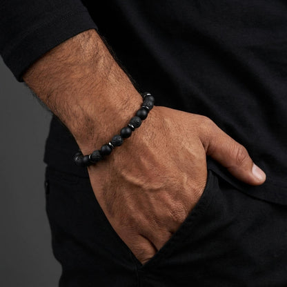 Black Lava Onyx Bracelet - S1