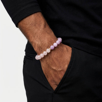 Kunzite Rose Quartz Bracelet - S1