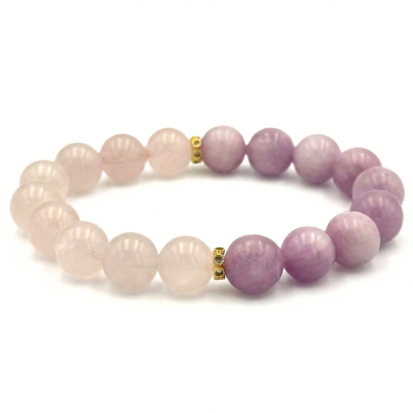 Kunzite Rose Quartz Bracelet - S1