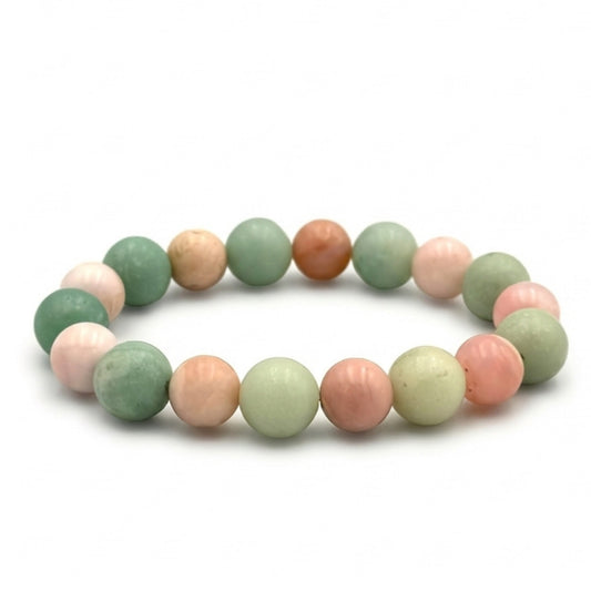 Pink Opal Amazonite Bracelet - S1