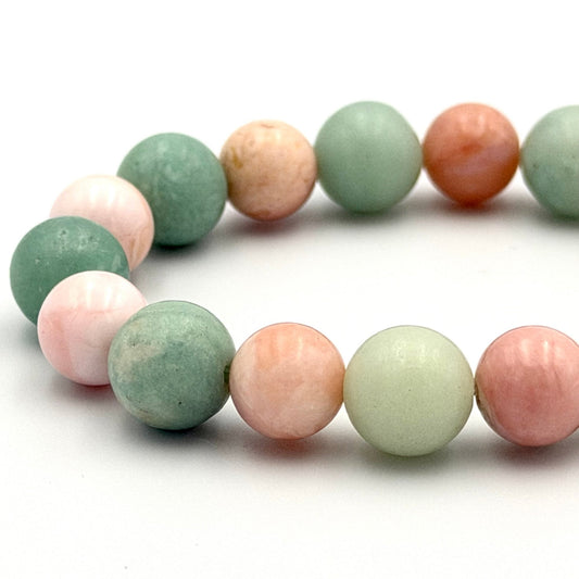 Pink Opal Amazonite Bracelet - S1