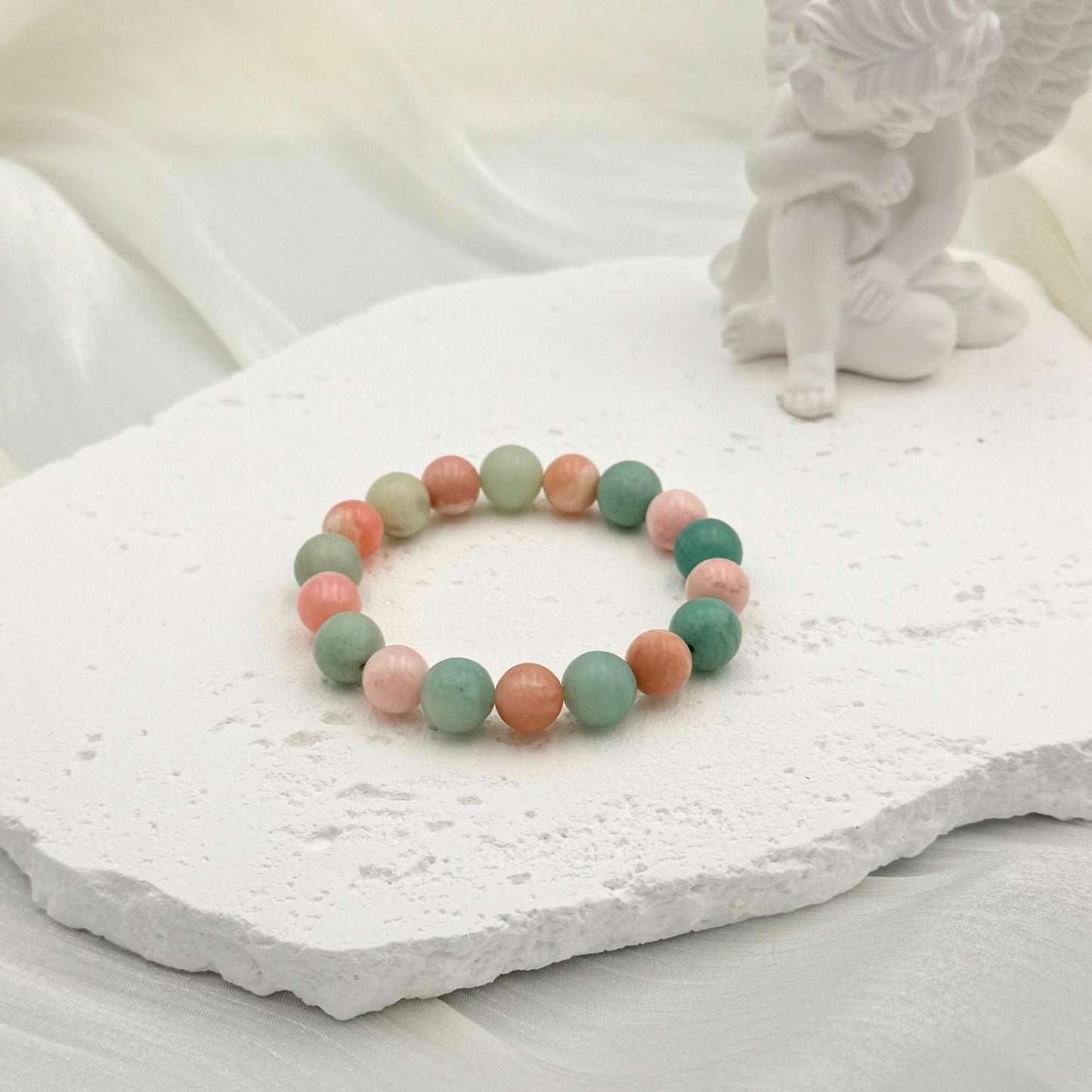 Pink Opal Amazonite Bracelet - S1