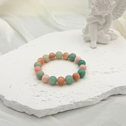 Pink Opal Amazonite Bracelet - S1