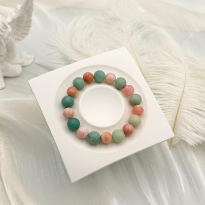 Pink Opal Amazonite Bracelet - S1