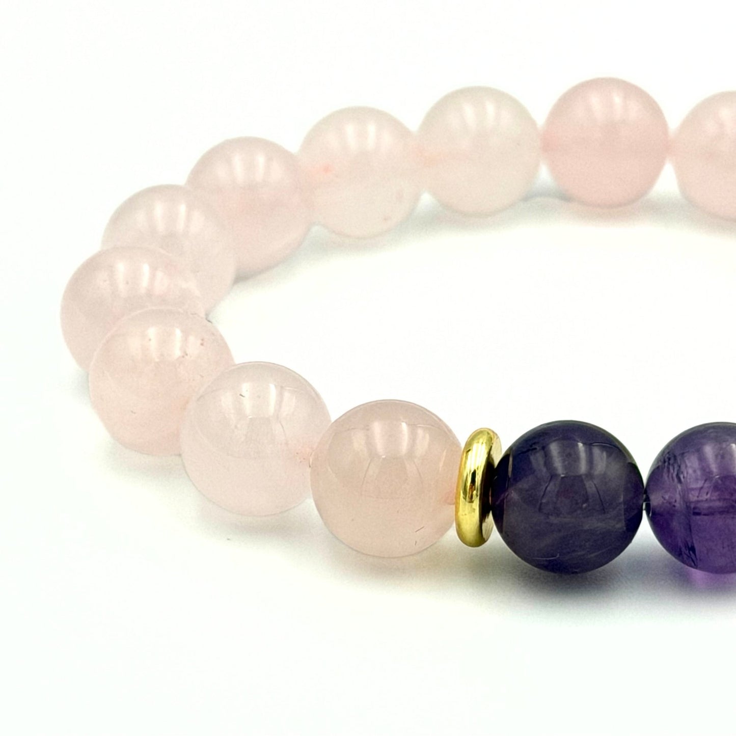 Rose Quartz Amethyst Bracelet - S1