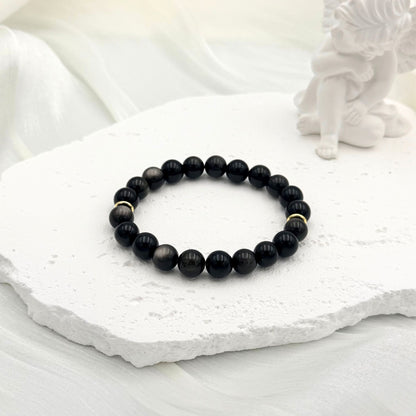 Triple Obsidian Bracelet - S1